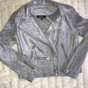 Lulus suede moto jacket.